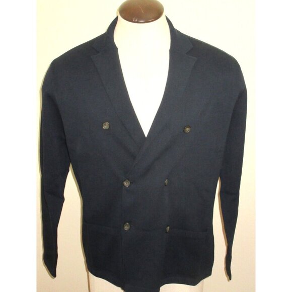 OOBE Brand Men's East Bay Cardigan Double Breasted Sweater True Navy Blue NWT - Picture 7 of 7